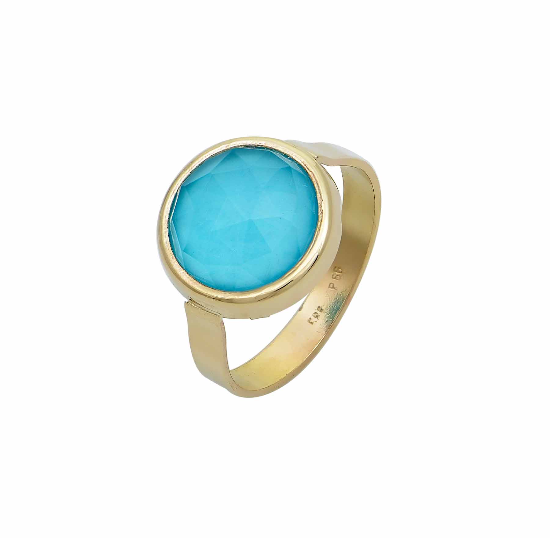 The Sky Blue Topaz Four Stone Half Eternity Ring – Victoria's Jewellery